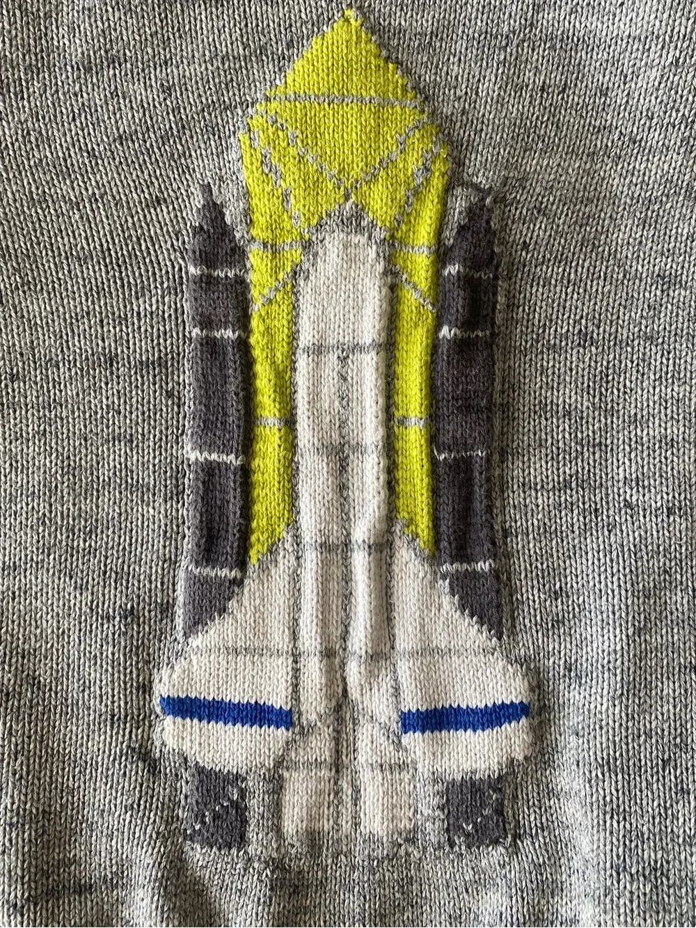Gymboree Rocket Space Shuttle Cotton Knit Crewneck Sweater Size 3T